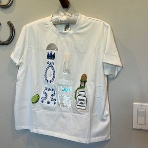 Queen of Sparkles 3 Tequila Floor XS shirt NWT never worn